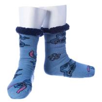Meia Pantufa Cozy Stitch Disney Zona Criativa Meia Pantufa Cozy Stitch Disney Zona Criativa
