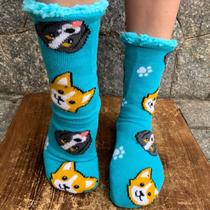 Meia Pantufa I Love Dogs Cozy