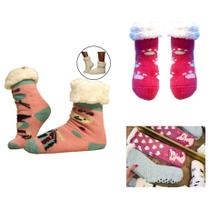 Meia Pantufa Infantil Menina: Lã Forrada com Pelúcia e Solado Antiderrapante - 4 a 12 anos Menina Meia Pantufa Infantil Menina: Lã Forrada com Pelúcia e Solado Antiderrapante - 4 a 12 anos Menina
