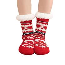 Meia Pantufa Inverno: Lã Forrada com Pelúcia e Solado Antiderrapante - Adulto Feminino