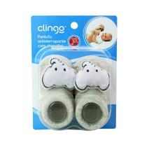 Meia Pantufa para Bebê com Chocalho - Clingo