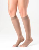 Meia Panturrilha 3/4 Ever Sheer Sigvaris Transparente 20-30mmHg Média Compressão Ponteira Aberta
