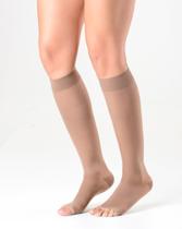 Meia Panturrilha 3/4 Ever Sheer Sigvaris Transparente 20-30mmHg Média Compressão Ponteira Aberta
