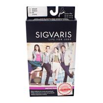 Meia Panturrilha (3/4) Sigvaris Select Comfort Premium 30-40 mmHg G (Tamanho Grande) Normal, Ponteira Aberta, Cor Natural