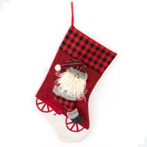 Meia Papai Noel para Bike - Design Zadrez Buf 41cm Magizi