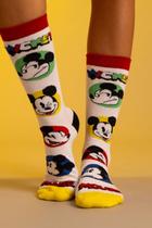 Meia Par Disney Mickey Mouse Retrô