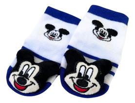 Meia para Bebê Com Chocalho Antiderrapante Disney Mickey Jolitex