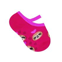 Meia para bebê modelo sapatilha estampada de menina Selene Meia para bebê modelo sapatilha estampada de menina Selene
