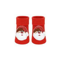 Meia Para Bebê Pantufa 3d 0 a 6 Meses Unissex Especial Natal Encantado