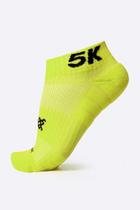 Meia para Corrida HUPI Running Pro 5K Amarelo Neon - Curta