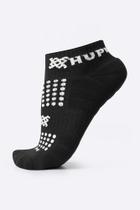 Meia para Corrida HUPI Running Pro Preto/Branco - Curta