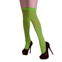 Meia para Festa 7/8 Colorida e Neon Acima do Joelho Várias Cores - Fantasia Cosplay Carnaval