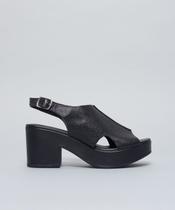 Meia Pata Couro Cecilia - Preto