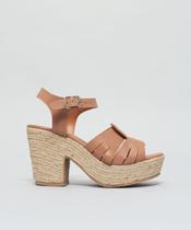 Meia Pata Couro Helo - Caramelo