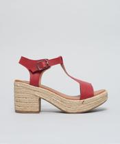 Meia Pata Couro Sue - Vermelho Meia Pata Couro Sue - Vermelho