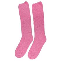 Meia Pelúcia Feminino Adulto 3/4 Cano Alto Longa Inverno Proteção Frio Lisa