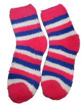 Meia Pelúcia Feminino Listras Inverno Quentinha Proteção Frio Meia Pelúcia Feminino Listras Inverno Quentinha Proteção Frio