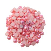 Meia Pérola abs 6/8/10mm - Rosa Claro - c/250gr - MM Biju