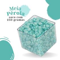 Meia Pérola Azul Claro - 06 Mm Pacote Com 250 Gramas - Nybc