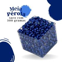 Meia Pérola Azul Royal - 04 Mm Pacote Com 500 Gramas - Nybc
