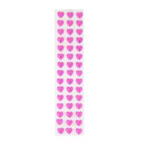 Meia pérola coração adesiva 10mm c/ 10 cartelas - cor pink MM Biju