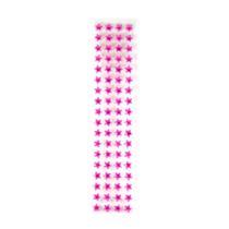 Meia pérola estrela adesiva 10mm c/ 10 cartelas - cor pink MM Biju