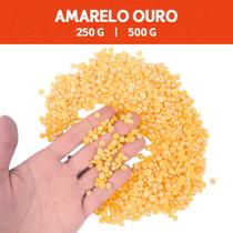 Meia Pérola Irisada Amarelo Ouro - 81 - Pacote com 500/250 Gramas - 06 mm - Nybc