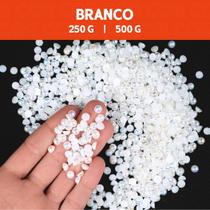 Meia Pérola Irisada Branco - 101 - Pacote com 500/250 Gramas - 06 mm - Nybc