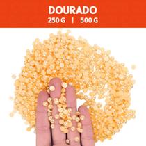 Meia Pérola Irisada Dourado - 111 - Pacote com 500/250 Gramas - 06 mm - Nybc Meia Pérola Irisada Dourado - 111 - Pacote com 500/250 Gramas - 06 mm - Nybc