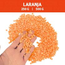 Meia Pérola Irisada Laranja - 82 - Pacote com 500/250 Gramas - 06 mm - Nybc