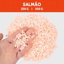 Meia Pérola Irisada Salmão - 129 - Pacote com 500/250 Gramas - 06 mm - Nybc