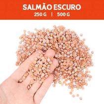 Meia Pérola Irisada Salmão Escuro - 125 - Pacote com 500/250 Gramas - 06 mm - Nybc