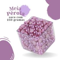 Meia Pérola Lilás - 06 Mm Pacote Com 250 Gramas - Nybc