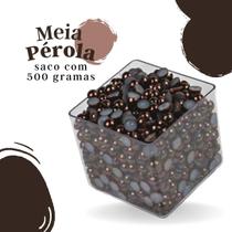 Meia Pérola Marrom Havana - 06 Mm Pacote Com 500 Gramas - Nybc