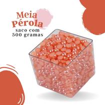 Meia Pérola Salmão - 06 Mm Pacote Com 500 Gramas - Nybc Meia Pérola Salmão - 06 Mm Pacote Com 500 Gramas - Nybc