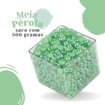 Meia Pérola Verde Claro - 06 Mm Pacote Com 500 Gramas - Nybc