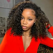 Meia peruca ISEE 3 em 1 Water Wave Human Hair 20" Balayage Meia peruca ISEE 3 em 1 Water Wave Human Hair 20" Balayage