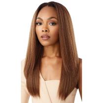 Meia peruca Outre Quick Weave sintética NEESHA H302 marrom escuro Meia peruca Outre Quick Weave sintética NEESHA H302 marrom escuro