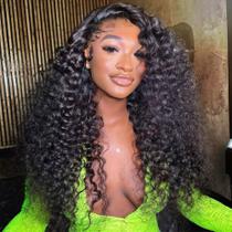 Meia peruca OWNROSE Water Wave 100% cabelo humano 24" 200% de densidade Meia peruca OWNROSE Water Wave 100% cabelo humano 24" 200% de densidade