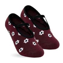 Meia Pilates Sapatilha Feminina Selene Antiderrapante Yoga TAM 34 a 39