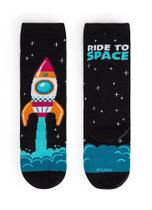 Meia Puket Baby Espaço Preto 15 a 22