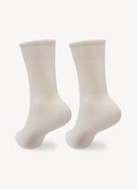 Meia Puket Unissex Divertida Preto e Off White 23 a 33 Meia Puket Unissex Divertida Preto e Off White 23 a 33