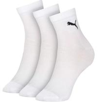 Meia Puma Esportiva Cano Medio 3 Pares 4510 4740 Unisex