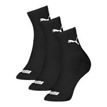 Meia Puma Esportiva Cano Médio Kit 3 Pares 39/43