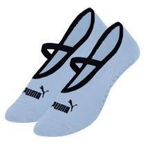 Meia Puma Sapatilha Pilates Antiderrapante Feminina - Azul 34-39 Meia Puma Sapatilha Pilates Antiderrapante Feminina - Azul 34-39