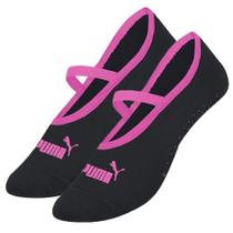 Meia Puma Sapatilha Pilates Antiderrapante Feminina - Preto 34-39 Meia Puma Sapatilha Pilates Antiderrapante Feminina - Preto 34-39
