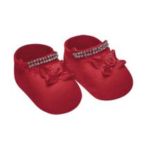 Meia recém nascido - sapatinho c/ apliques Meia recém nascido - sapatinho c/ apliques