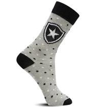 Meia Rikam Masculina Botafogo Confortável Cano Médio Algodão 73500