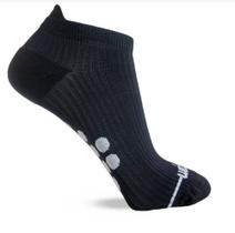 Meia Rikam Performance Invisível Compressão Fio Emana Feminina Preta