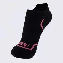 Meia Rikam Performance Sapatilha Elástica Poliamida Feminina Preta e Rosa Meia Rikam Performance Sapatilha Elástica Poliamida Feminina Preta e Rosa